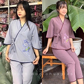 ĐỒ LAM ĐI CHÙA Nhật Nơ Hoa Thêu