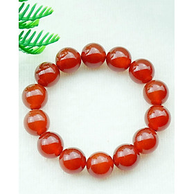 Vòng tay mã não đỏ tự nhiên 14 mm