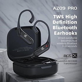 KZ AZ09 Pro Nâng cấp tai nghe không dây Tai nghe Bluetooth tương thích 5.2 Cáp không dây Hook B/C Pin Connect