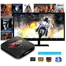 Mua Android TV BOX RAM 4G  Bộ nhớ 32G  xem phim 6K  chơi game  hỗ trợ tính năng tìm kiếm bằng giọng nói mới nhất hiện nay X10 PLUS