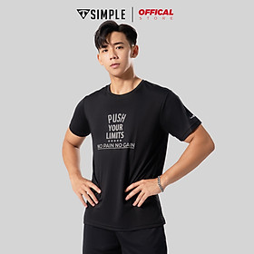 Áo Thể Thao Nam TSIMPLE cổ tròn tay ngắn tập gym vải thun lạnh thoáng mát co giãn chuẩn form MSSAHP009