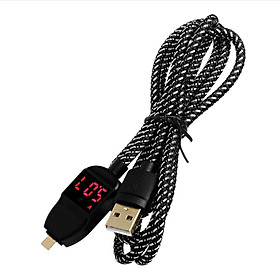 1.2m Voltage Current LED Display Sync Data Charging Cable for iPhone 6 6S