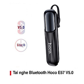 Tai nghe Bluetooth V5.0 Hoco E57 chất liệu cao cấp thời gian nghe gọi lâu ( 2 màu) - Hàng chính hãng