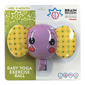 Đồ chơi trẻ sơ sinh 4 tháng tuổi - Kích thích vận động toàn thân Baby Yoga Exercise Ball - Brain Builder BB124