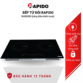 Mua Bếp từ đôi Rapido RI4000BS công suất 4000W chính hãng Rapido - Hàng chính hãng