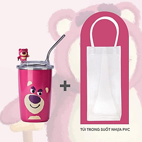 Mua Ly Giữ Nhiệt Gấu Dâu Lotso Xinh Xắn  Bình Nước Giữ Nhiệt Hình Gấu Và Dâu Tây Hoạt Hình Dễ Thương