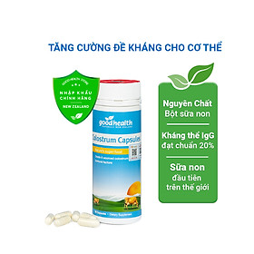 Sữa non viên  Goodhealth Colostrum Capsules hộp 90 viên- Tăng cường sức đề kháng-Hàng nhập khẩu chính hãng tại New Zealand