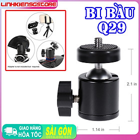 Mua Kết nối chân máy bi cầu kim loại Q29 khớp nối kẹp điện thoại máy ảnh gopro ren 1/4