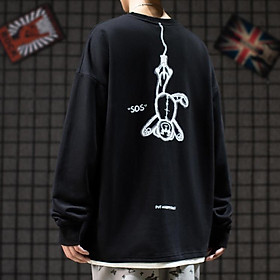 Áo Sweater Nỉ Bông Gấu Ngược ( unisex nam nữ đều mặc được)