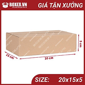 Mua 20x15x5 Combo 100 hộp Carton đóng gói hàng giá tại xưởng