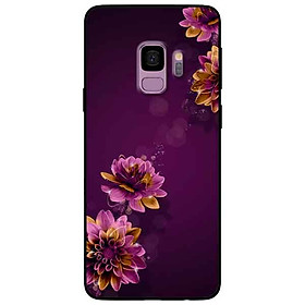 Ốp lưng in cho samsung s9 mẫu cúc tím
