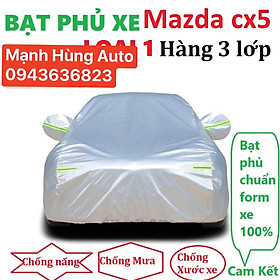 Bạt Che Phủ Xe Mazda CX5 cao cấp 3 Lớp Vải Dù