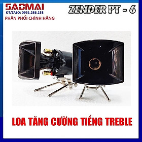 Mua Bộ 2 Loa Treble cao cấp PT6 màu đen - Họng đúc gang - Kèm tụ và dây loa - hàng chính hãng