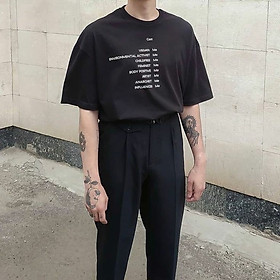 >> BÁO GIÁ ÁO THUN NAM TAY LỠ FORM RỘNG CHẤT COTTON LOANG MÀU CỰC HOT | Shopee Lazada Sendo Tiki mới nhất 94 Áo Thun Nam Tay Lỡ Unisex cổ Tròn chất liệu vải cotton màu đen form rộng in chữ CAST phong cách độc chất TheNgaustyle