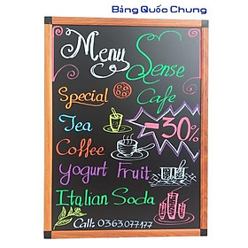 Bảng Menu gỗ 60x80cm