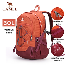 Túi leo núi chống thấm nước ngoài trời CAMEL Balo đi bộ đường dài 30L dành cho nam và nữ Balo du lịch thể thao giải trí