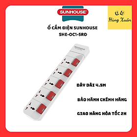 Mua Ổ Cắm Điện Sunhouse APEX APE-OC1-5RD (4.5m) - Chính Hãng