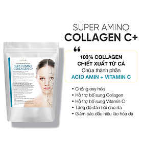 Collagen bổ sung Vitamin C tăng khả năng chống oxy hóa Lá House Pure Amino Collagen C+ (6.5g*30gói)