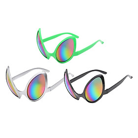 3Pack Novelty Alien Sunglasses Costume Funny Eyeglasses Party Accessories