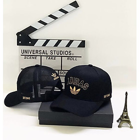 Nón kết, mũ lưỡi trai Unisex Adi.das viền đồng phối lưới vải kaki nhập khẩu thời trang