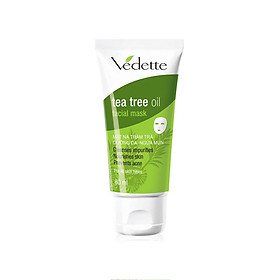 Mặt Nạ Đất Sét Dưỡng Da, Ngừa Mụn Tràm Trà Vedette 80ml