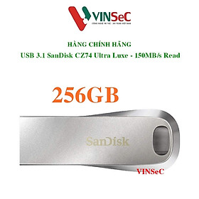 USB SanDisk Ultra Luxe USB 3.1 Flash Drive | SDCZ74-256G-G46 | USB3.1 | Hàng Chính Hãng
