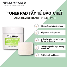 Toner Pad SENADEMAR giúp tẩy tế bào chết giúp da sáng mịn từ Hàn Quốc 150ml/70 miếng hạn 2027