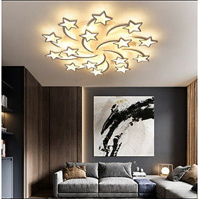 Mua Đèn ốp trần  mâm áp trần mica 3 chế độ sáng  hình ngôi sao 15 cánh