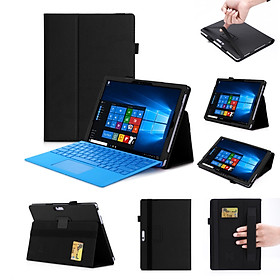For Microsoft THE NEW surface pro 2017/pro5/pro4/pro3 12.3 inch Matte Litchi Pattern PU Protective Case with Hand Support Pen Slot Card Position