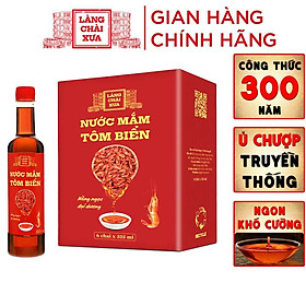 Đặc Sản Phan Thiết - Nước Mắm Tôm Biển Làng Chài Xưa 525Ml/Chai Hồng Ngọc Đại Dương 300 Năm Truyền Thống