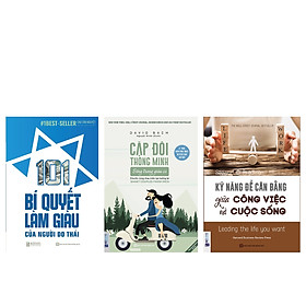 Combo bộ sách PHỤ NỮ LÀM GIÀU(Kỹ năng để cân bằng giữa công việc và cuộc sống+101 Bí Quyết Làm Giàu Của Người Do Thái+Cặp đôi thông minh sống trong giàu có) DL