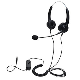 Hình ảnh Hands-Free Call Center Headset Telephone Corded Wired Mic Office Headphone