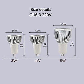 Bóng đèn LED E27 E14 MR16 GU5.3 GU10 AC 220V AC/DC 12V 3W 4W 5W độ sáng cao