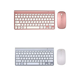 2 Pieces 2.4G Waterproof Wireless Keyboard & Mouse Combo Set for PC Laptop