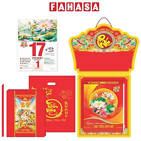 Lịch Bloc Cực Đại - Sen Việt - Bảng Treo Metalize-Hoa - 25 x 35 cm - TĐ11