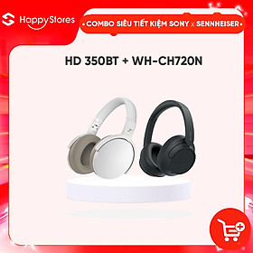Mua COMBO Tai nghe không dây chống ồn SONY WH-CH720N và Tai nghe chụp tai chống ồn SENNHEISER HD 350BT - Hàng chính hãng