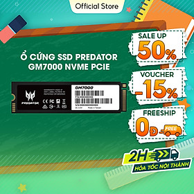 Ổ cứng Acer SSD Predator GM7000 NVMe PCIe Gen4 Gaming Tốc độ đọc 7400 MB/s - HÀNG CHÍNH HÃNG Bảo hành 5 năm