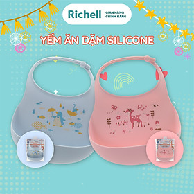 Yếm ăn dặm silicon cho bé Richell Nhật Bản | Baby