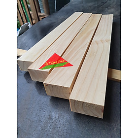 Mua Combo 4 thanh gỗ thông vuông 3x5cm  dài 50cm bào láng 4 mặt  cực đẹp cực chắc chắn  dùng đóng bàn  ghế  làm khung sườn