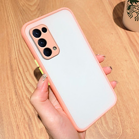 Ốp lưng trong nhám viền Shield Matte Color bảo vệ camera cho OPPO Reno 5 - Hàng Nhập Khẩu