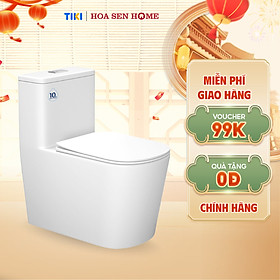 Mua Bồn cầu một khối TUSLO MON 2091 Pro công nghệ xả xoáy Siphon mạnh mẽ  cuốn trôi chất bẩn trong vòng 5 giây - Hoa Sen Home - Hàng chính hãng