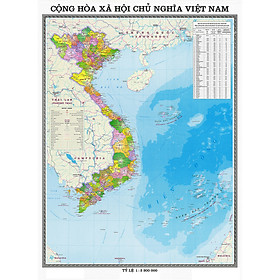 Bản đồ Việt Nam kích thước A0