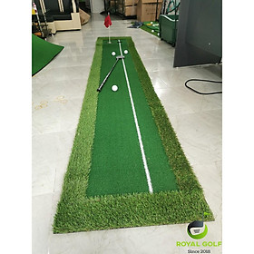 Thảm Putting Green Cỏ 2 Màu Độ Bền Cao 