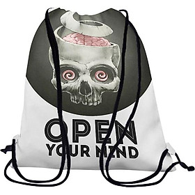Túi rút Đầu lâu Open your mind - BDAA047