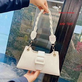 TÚI KẸP NÁCH CÓ DÂY ĐEO CHÉO -- TÚI XÁCH TAY NỮ QUAI SUN PHỐI ĐAI CỰC KÌ SANG CHOẢNH SIZE 27