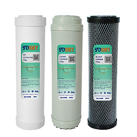 Lõi lọc nước 10 inch SMY - Bộ 3 lõi  lọc (01 lõi số ULTRA FINE, 01 lõi số 2, 01 lõi số 3)