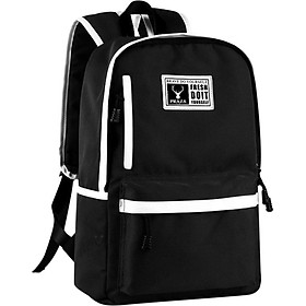 Balo Unisex Phối Da Cao Cấp Praza BL160 (42 x 30 cm) - Đen
