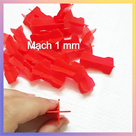 Mua  Gói 100 Chiếc  Ke Chữ Thập Tái Sử Dụng Nhựa PP - Ke Góc Ba - Góc Tư - Mạch Gạch 1mm - 1.5mm - Sản Phẩm To Dễ Dàng Cầm Nắm