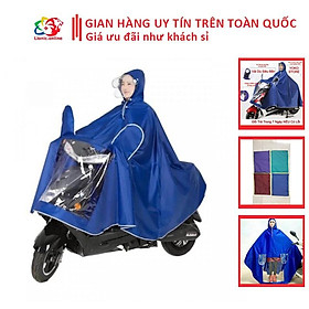 Mua Áo mưa phản quang vải dù 1 đầu có kính che mặt