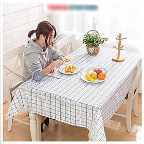 Mua Khăn Trải Bàn In Hoa Văn Sọc Caro  180cm  x 140cm – Trang Trí Không Gian Bếp Thanh Lịch & Hiện Đại